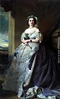 Franz Xavier Winterhalter Canvas Paintings - Julia Louise Bosville, Lady Middleton